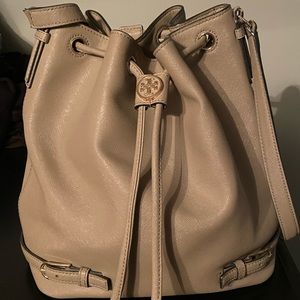 Tory Burch tan backpack